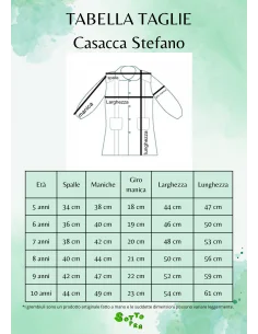 Casacca puro cotone scuola elementare Stefano. Grembiule scuola elementare 2