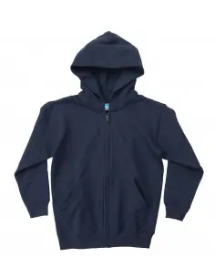 Felpa zip cappuccio leggera Siggi