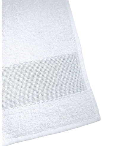 Asciugamano unito con tela aida