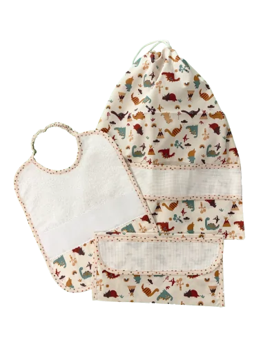 Set accessori asilo da ricamo 3 pezzi dinosauri %separator% %shop-name%
