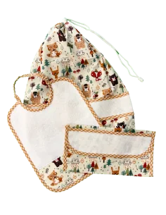 Set accessori asilo da ricamo 3 pezzi bosco %separator% %shop-name%