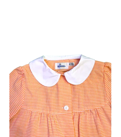 Grembiule asilo quadretti bambina Annalisa Siggi
