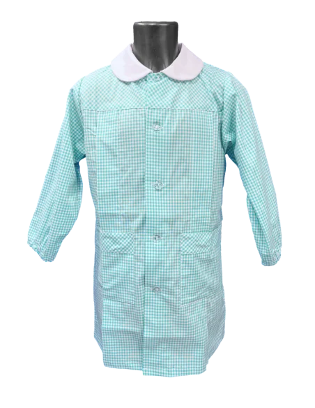 GREMBIULE ASILO QUADRETTI PURO COTONE GIOVANNI