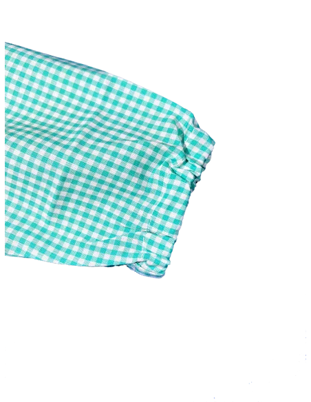 GREMBIULE ASILO QUADRETTI PURO COTONE GIOVANNI