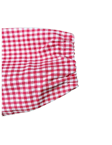 GREMBIULE ASILO QUADRETTI PURO COTONE GIOVANNI