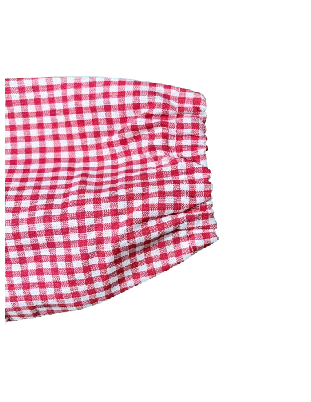 GREMBIULE ASILO QUADRETTI PURO COTONE GIOVANNI