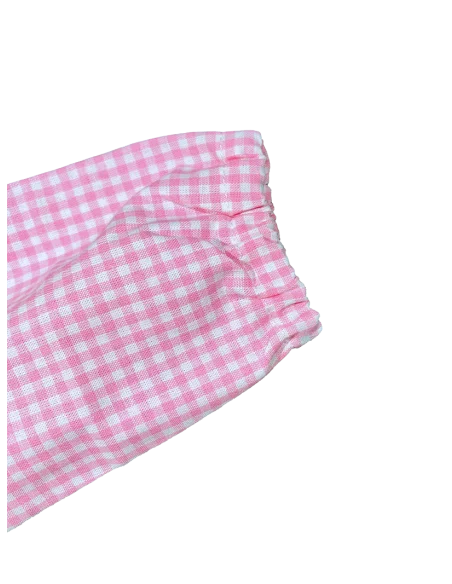 GREMBIULE ASILO QUADRETTI PURO COTONE GIOVANNI