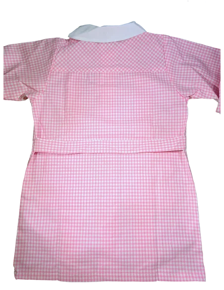 GREMBIULE ASILO QUADRETTI PURO COTONE GIOVANNI