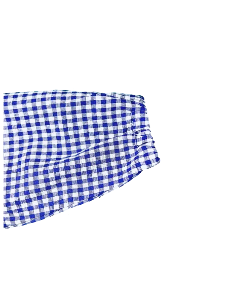 GREMBIULE ASILO QUADRETTI PURO COTONE GIOVANNI