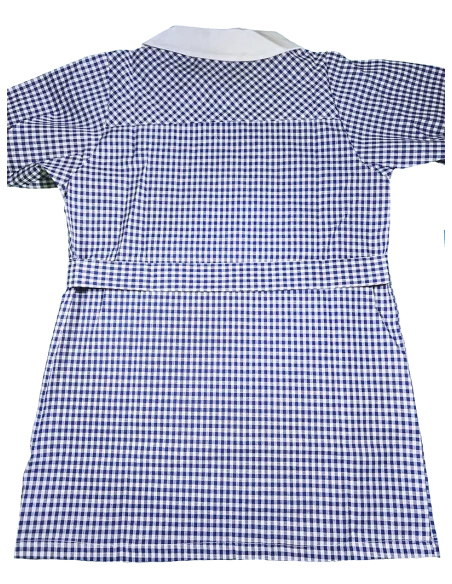 GREMBIULE ASILO QUADRETTI PURO COTONE GIOVANNI