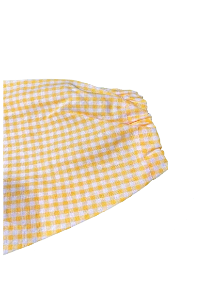 GREMBIULE ASILO QUADRETTI PURO COTONE ALESSIA