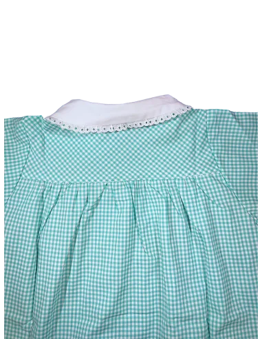 GREMBIULE ASILO QUADRETTI PURO COTONE ALESSIA