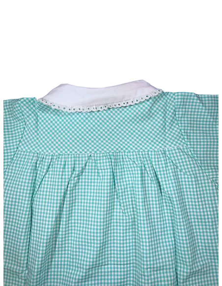 GREMBIULE ASILO QUADRETTI PURO COTONE ALESSIA