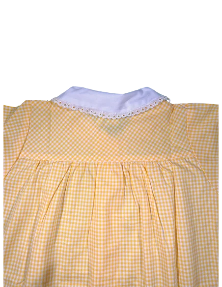 GREMBIULE ASILO QUADRETTI PURO COTONE ALESSIA