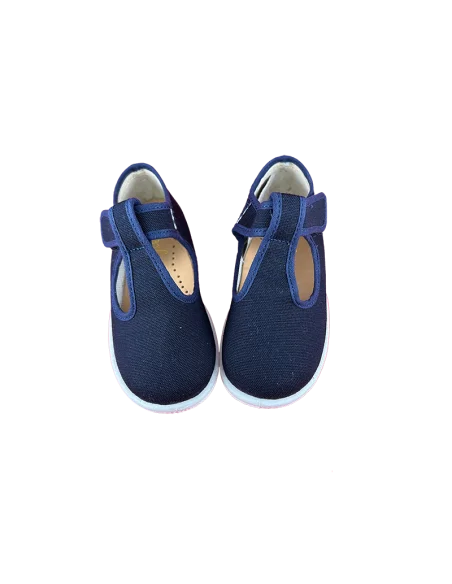 Pantofola occhielli tela