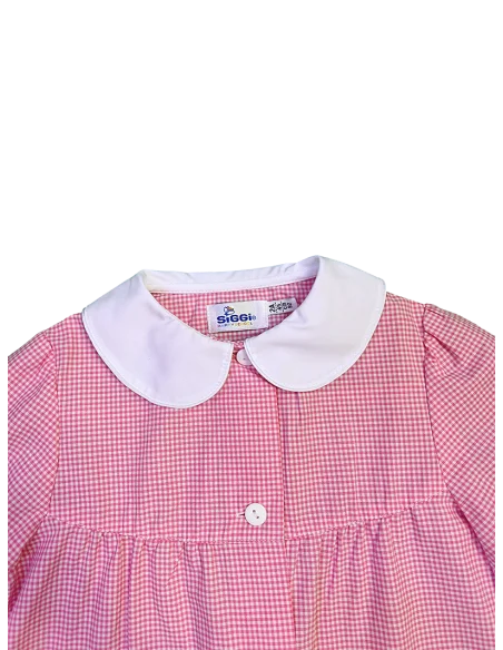 GREMBIULE ASILO QUADRETTI BAMBINA ANNALISA