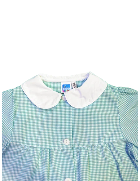 GREMBIULE ASILO QUADRETTI BAMBINA ANNALISA