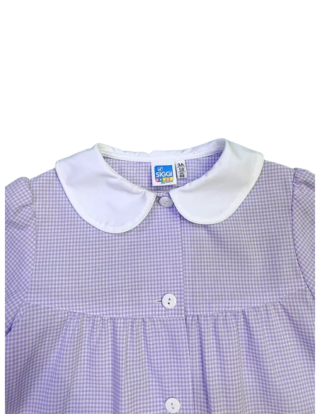 GREMBIULE ASILO QUADRETTI BAMBINA ANNALISA