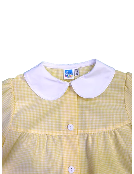 GREMBIULE ASILO QUADRETTI BAMBINA ANNALISA