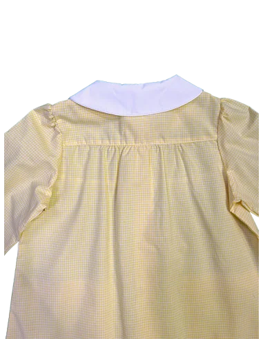 GREMBIULE ASILO QUADRETTI BAMBINA ANNALISA