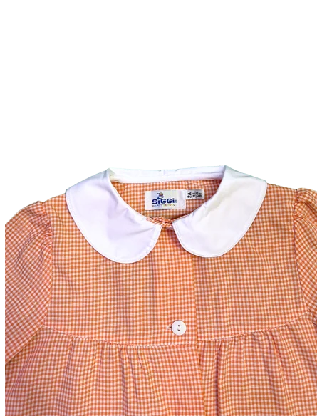 Grembiule asilo quadretti bambina Annalisa Siggi