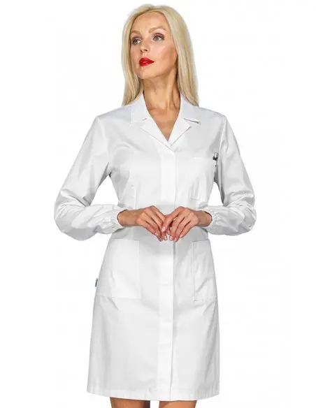 Camice da laboratorio puro cotone Singapore Donna Isacco - Sotto Sopra