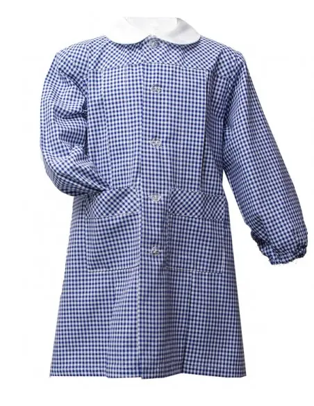 GREMBIULE ASILO QUADRETTI PURO COTONE GIOVANNI