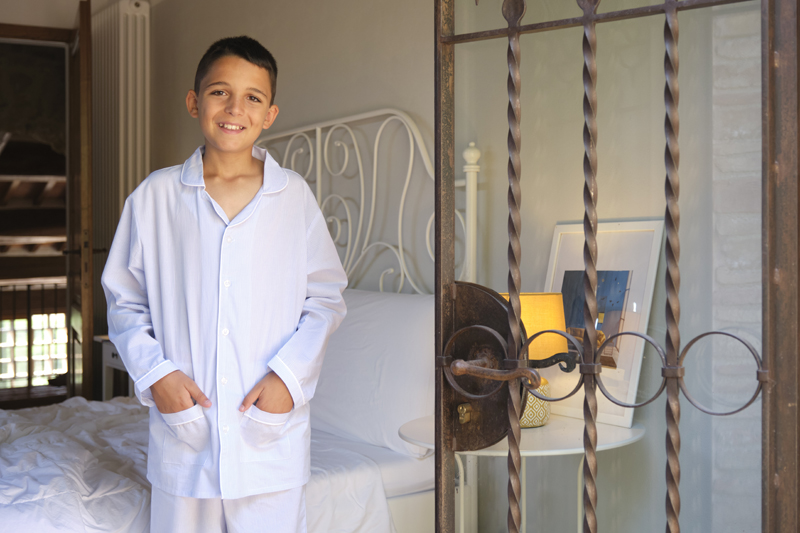 Pigiama tessuto taglio uomo bambino