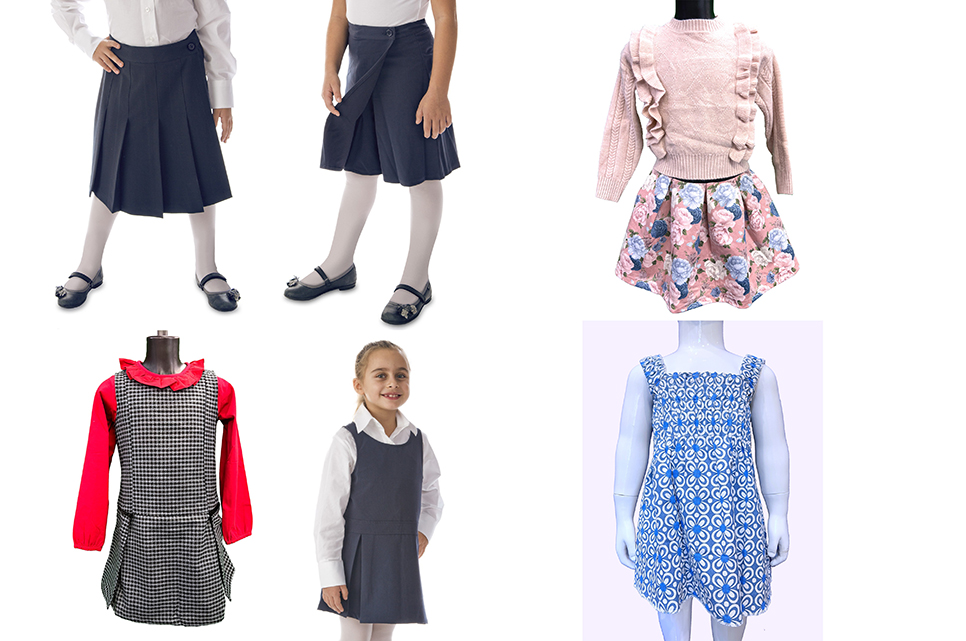 Vestiti, gonne e capi per la scuola